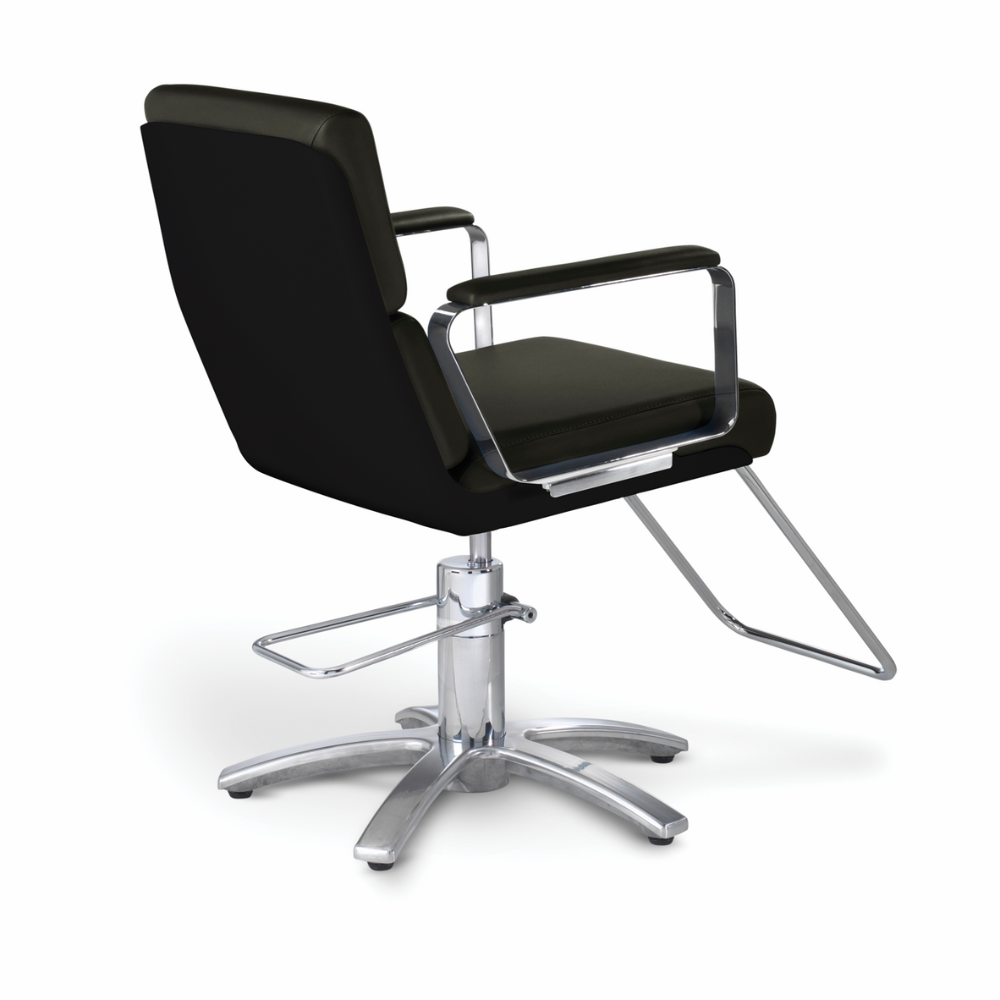 RYGGSTÖD I BLANK SVART GLASFIBER ADRIA